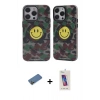 MARSİLYAN™- iPhone 12 Pro Max Kılıf Nova Doku Koleksiyonu - Siyah Joko 5D Cam + Shine Kamera Lens Koruma Cam - GD