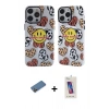 MARSİLYAN™- iPhone 12 Pro Max Kılıf Nova Doku Koleksiyonu - Siyah Joko 5D Cam + Shine Kamera Lens Koruma Cam - GD