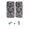 MARSİLYAN™- iPhone 12 Pro Max Kılıf Nova Doku Koleksiyonu - Siyah Joko Magic 5D Cam + Shine Kamera Lens Koruma Cam - MI