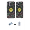 MARSİLYAN™- iPhone 12 Pro Max Kılıf Nova Doku Koleksiyonu - Siyah Joko Magic 5D Cam + Shine Kamera Lens Koruma Cam - MI