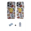 MARSİLYAN™- iPhone 12 Pro Max Kılıf Nova Doku Koleksiyonu - Siyah Joko Magic 5D Cam + Shine Kamera Lens Koruma Cam - MI