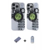 MARSİLYAN™- iPhone 12 Pro Max Kılıf Nova Doku Koleksiyonu - Siyah Joko Magic 5D Cam + Metal Kamera Lens Koruma Cam - GD