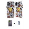 MARSİLYAN™- iPhone 12 Pro Max Kılıf Nova Doku Koleksiyonu - Siyah Joko Magic 5D Cam + Neon Fosforlu Kamera Lens - YL
