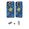 MARSİLYAN™- iPhone 12 Pro Max Kılıf Nova Doku Koleksiyonu - Siyah Joko Magic 5D Cam + Pembe Renkli Kamera Lens Koruma Cam