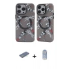 MARSİLYAN™- iPhone 12 Pro Max Kılıf Nova Doku Koleksiyonu - Siyah Joko Magic 5D Cam + Renkli Kamera Lens Koruma Cam - YL