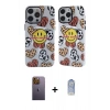 MARSİLYAN™- iPhone 12 Pro Max Kılıf Nova Doku Koleksiyonu - Siyah Joko Magic 5D Cam + Sarı Neon Fosforlu Kamera Lens
