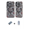 MARSİLYAN™- iPhone 12 Pro Max Kılıf Nova Doku Koleksiyonu - Siyah Joko Magic 5D Cam + Shine Kamera Lens Koruma Cam - SH