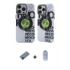 MARSİLYAN™- iPhone 12 Pro Max Kılıf Nova Doku Koleksiyonu - Siyah Joko Magic 5D Cam + Shine Kamera Lens Koruma Cam - SH