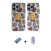 MARSİLYAN™- iPhone 12 Pro Max Kılıf Nova Doku Koleksiyonu - Siyah Joko Magic 5D Cam + Shine Kamera Lens Koruma Cam - SH