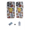 MARSİLYAN™- iPhone 12 Pro Max Kılıf Nova Doku Koleksiyonu - Siyah Joko Magic 5D Cam + Shine Kamera Lens Koruma Cam - PE