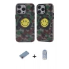 MARSİLYAN™- iPhone 12 Pro Max Kılıf Nova Doku Koleksiyonu - Siyah Joko Magic 5D Cam + Shine Kamera Lens Koruma Cam - PE