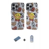 MARSİLYAN™- iPhone 12 Pro Max Kılıf Nova Doku Koleksiyonu - Siyah Joko Magic 5D Cam + Shine Kamera Lens Koruma Cam - GD