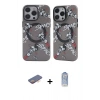 MARSİLYAN™- iPhone 12 Pro Max Kılıf Nova Doku Koleksiyonu - Siyah Joko Magic 5D Cam + Renkli Kamera Lens Koruma Cam - TU