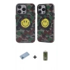 MARSİLYAN™- iPhone 12 Pro Max Kılıf Nova Doku Koleksiyonu - Siyah Joko Magic 5D Hayalet Cam + Shine Kamera Lens Koruma Cam - MI