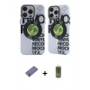 MARSİLYAN™- iPhone 12 Pro Max Kılıf Nova Doku Koleksiyonu - Siyah Joko Magic 5D Hayalet Cam + Metal Kamera Lens Koruma Cam - GD