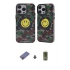 MARSİLYAN™- iPhone 12 Pro Max Kılıf Nova Doku Koleksiyonu - Siyah Joko Magic 5D Hayalet Cam + Metal Kamera Lens Koruma Cam - GD
