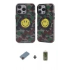 MARSİLYAN™- iPhone 12 Pro Max Kılıf Nova Doku Koleksiyonu - Siyah Joko Magic 5D Hayalet Cam + Metal Kamera Lens Koruma Cam - KI
