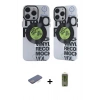 MARSİLYAN™- iPhone 12 Pro Max Kılıf Nova Doku Koleksiyonu - Siyah Joko Magic 5D Hayalet Cam + Renkli Kamera Lens Koruma Cam - MI