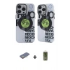 MARSİLYAN™- iPhone 12 Pro Max Kılıf Nova Doku Koleksiyonu - Siyah Joko Magic 5D Hayalet Cam + Renkli Kamera Lens Koruma Cam - SI