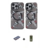 MARSİLYAN™- iPhone 12 Pro Max Kılıf Nova Doku Koleksiyonu - Siyah Joko Magic 5D Hayalet Cam + Renkli Kamera Lens Koruma Cam - PE