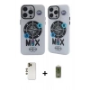 MARSİLYAN™- iPhone 12 Pro Max Kılıf Nova Doku Koleksiyonu - Siyah Joko Magic 5D Hayalet Cam + Shine Kamera Lens - GD