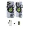 MARSİLYAN™- iPhone 12 Pro Max Kılıf Nova Doku Koleksiyonu - Siyah Joko Magic 5D Hayalet Cam + Shine Kamera Lens - GD