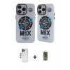 MARSİLYAN™- iPhone 12 Pro Max Kılıf Nova Doku Koleksiyonu - Siyah Joko Magic 5D Hayalet Cam + Shine Kamera Lens - LT