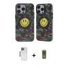 MARSİLYAN™- iPhone 12 Pro Max Kılıf Nova Doku Koleksiyonu - Siyah Joko Magic 5D Hayalet Cam + Shine Kamera Lens - LT