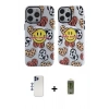 MARSİLYAN™- iPhone 12 Pro Max Kılıf Nova Doku Koleksiyonu - Siyah Joko Magic 5D Hayalet Cam + Shine Kamera Lens - LT