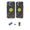 MARSİLYAN™- iPhone 12 Pro Max Kılıf Nova Doku Koleksiyonu - Siyah Joko Magic 5D Hayalet Cam + Shine Kamera Lens Koruma Cam - GD