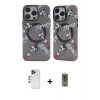 MARSİLYAN™- iPhone 12 Pro Max Kılıf Nova Doku Koleksiyonu - Siyah Joko Magic 5D Hayalet Cam + Shine Kamera Lens - LT