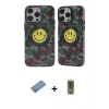 MARSİLYAN™- iPhone 12 Pro Max Kılıf Nova Doku Koleksiyonu - Siyah Joko Magic 5D Hayalet Cam + Shine Kamera Lens Koruma Cam - GS