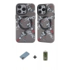 MARSİLYAN™- iPhone 12 Pro Max Kılıf Nova Doku Koleksiyonu - Siyah Joko Magic 5D Hayalet Cam + Shine Kamera Lens Koruma Cam - GI