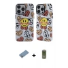 MARSİLYAN™- iPhone 12 Pro Max Kılıf Nova Doku Koleksiyonu - Siyah Joko Magic 5D Hayalet Cam + Shine Kamera Lens Koruma Cam - GS