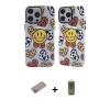 MARSİLYAN™- iPhone 12 Pro Max Kılıf Nova Doku Koleksiyonu - Siyah Joko Magic 5D Hayalet Cam + Shine Kamera Lens Koruma Cam - SABE