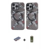 MARSİLYAN™- iPhone 12 Pro Max Kılıf Nova Doku Koleksiyonu - Siyah Joko Magic 5D Hayalet Cam + Renkli Kamera Lens Koruma Cam - TU