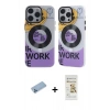 MARSİLYAN™- iPhone 12 Pro Max Kılıf Nova Doku Koleksiyonu - Siyah Mat Seramik Nano Ekran Koruyucu + Shine Kamera Lens Koruma Cam - MI