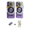 MARSİLYAN™- iPhone 12 Pro Max Kılıf Nova Doku Koleksiyonu - Siyah Mat Seramik Nano Ekran Koruyucu + Metal Kamera Lens Koruma Cam - GD