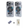 MARSİLYAN™- iPhone 12 Pro Max Kılıf Nova Doku Koleksiyonu - Siyah Mat Seramik Nano Ekran Koruyucu + Metal Kamera Lens Koruma Cam - GD