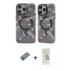 MARSİLYAN™- iPhone 12 Pro Max Kılıf Nova Doku Koleksiyonu - Siyah Mat Seramik Nano Ekran Koruyucu + Metal Kamera Lens Koruma Cam - KI