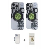 MARSİLYAN™- iPhone 12 Pro Max Kılıf Nova Doku Koleksiyonu - Siyah Mat Seramik Nano Ekran Koruyucu + Shine Kamera Lens - LT