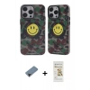 MARSİLYAN™- iPhone 12 Pro Max Kılıf Nova Doku Koleksiyonu - Siyah Mat Seramik Nano Ekran Koruyucu + Shine Kamera Lens Koruma Cam - SH