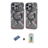 MARSİLYAN™- iPhone 12 Pro Max Kılıf Nova Doku Koleksiyonu - Siyah Polymer Nano Ekran Koruyucu + Shine Kamera Lens Koruma Cam - GD