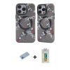 MARSİLYAN™- iPhone 12 Pro Max Kılıf Nova Doku Koleksiyonu - Siyah Polymer Nano Ekran Koruyucu + Shine Kamera Lens Koruma Cam - MI