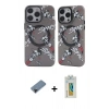 MARSİLYAN™- iPhone 12 Pro Max Kılıf Nova Doku Koleksiyonu - Siyah Polymer Nano Ekran Koruyucu + Shine Kamera Lens Koruma Cam - SH