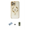 MARSİLYAN™- iPhone 12 Pro Max Kılıf Nova Işık Özel Seri - Siyah Joko Magic 5D Hayalet Cam + Shine Kamera Lens Koruma Cam - MI