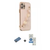 MARSİLYAN™- iPhone 12 Pro Max Kılıf Nova Işık Prime - Şeffaf Royal Nano Ekran Koruyucu + Shine Kamera Lens Koruma Cam - GD
