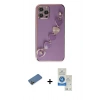 MARSİLYAN™- iPhone 12 Pro Max Kılıf Nova Işık Prime - Şeffaf Royal Nano Ekran Koruyucu + Shine Kamera Lens Koruma Cam - GD