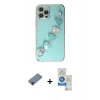 MARSİLYAN™- iPhone 12 Pro Max Kılıf Nova Işık Prime - Şeffaf Royal Nano Ekran Koruyucu + Metal Kamera Lens Koruma Cam - KI