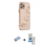 MARSİLYAN™- iPhone 12 Pro Max Kılıf Nova Işık Prime - Şeffaf Royal Nano Ekran Koruyucu + Mavi Shine Kamera Lens Koruma Cam